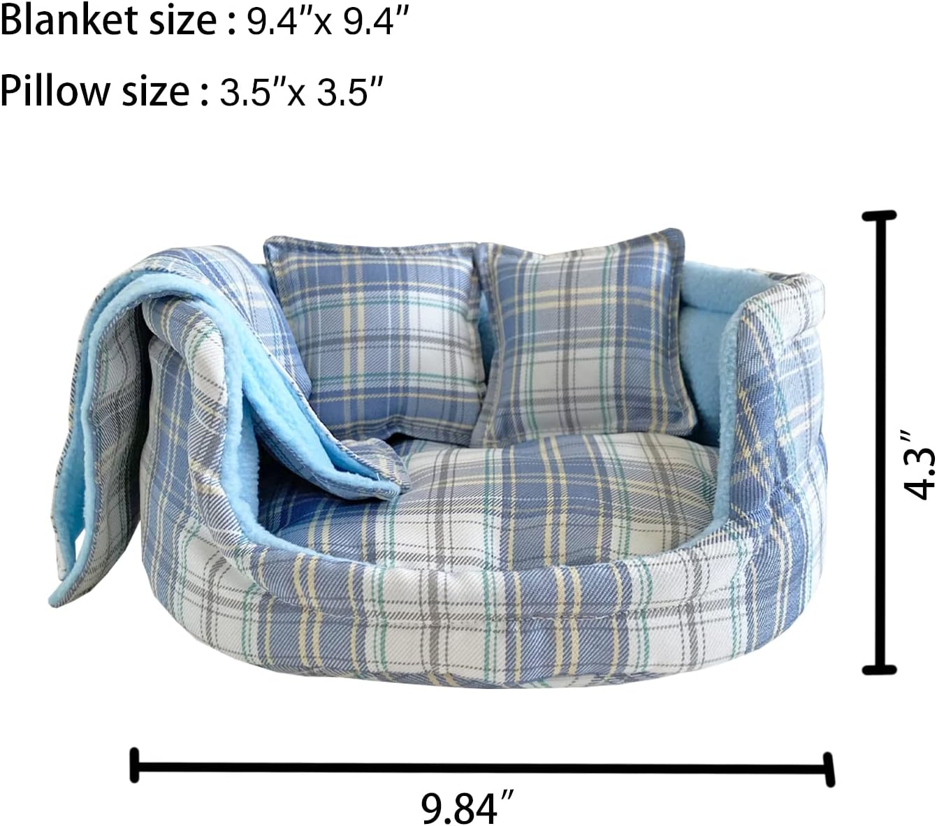 Hedgehog – Saco de cama para acurrucarse, manta cálida de forro polar, acogedora ropa de cama para dormir, cojín para animales pequeños, ardilla,