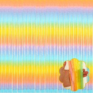 Paquete de 8 cortinas de flecos de papel de oropel arcoíris, 3.28 pies x 8.2 pies, serpentinas metálicas para cabina de fotos, cumpleaños, boda, día Paquete de 8 cortinas de flecos de papel de oropel arcoíris, 3.28 pies x 8.2 pies, serpentinas metálicas para cabina de fotos, cumpleaños, boda, día