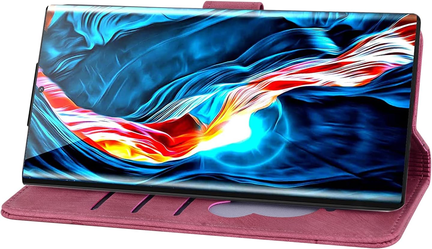 Funda con tapa para Samsung Galaxy S22 Ultra 5G, piel sintética de alta calidad, cierre magnético con cuerpo completo, a prueba de golpes, funda