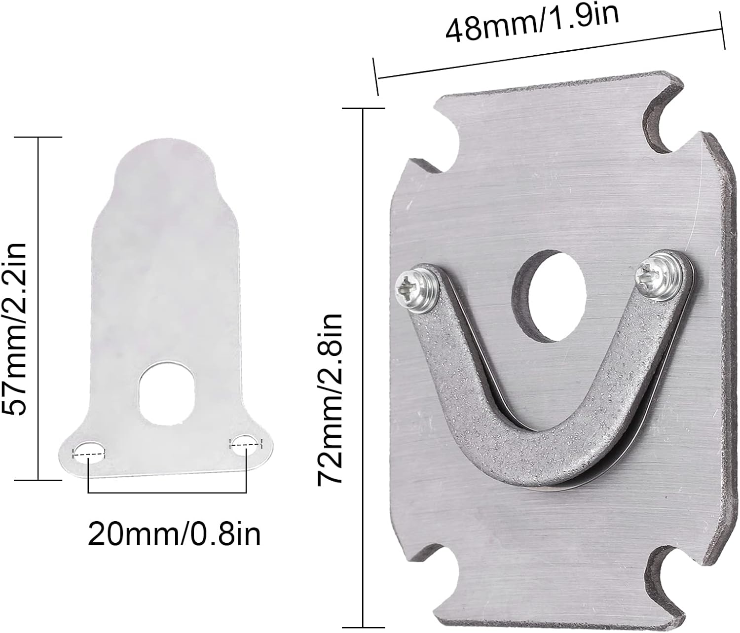 Placa de válvula de compresor de aire, accesorio de repuesto de pieza de metal, 38 pulgadas, 1.890 x 2.835in, 1P2.5P3P4P