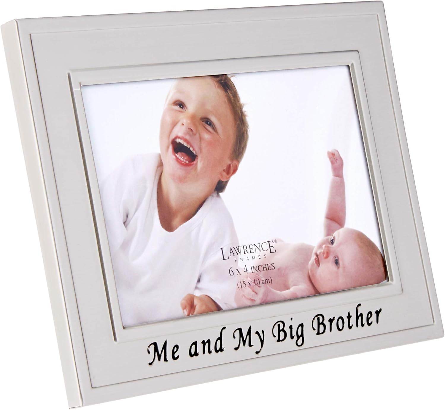 Lawrence Frames Marco de fotos chapado en plata de 6 x 4 pulgadas, diseño de “Me and My Big Brother”