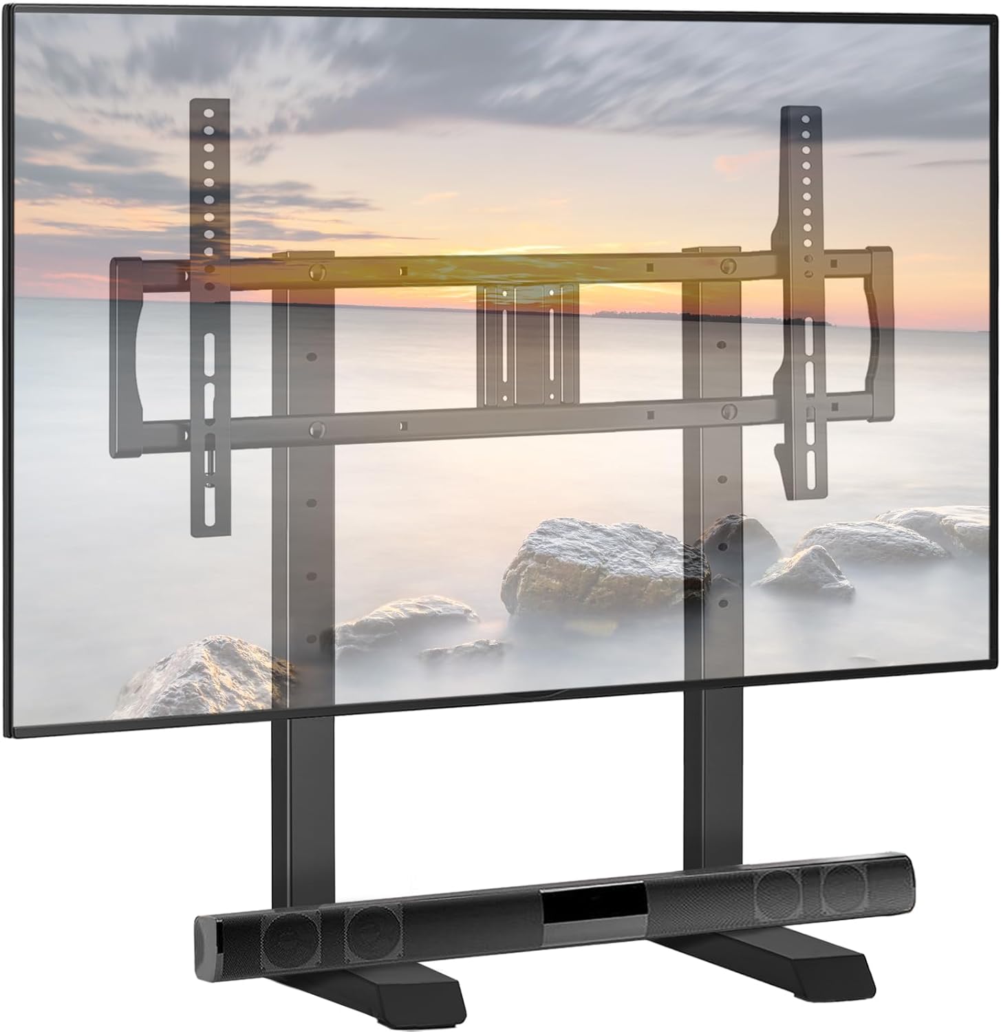 Patas universales para TV de mesa para televisores de plasma LCD LED OLED 4K de 55 a 90 pulgadas, soporte de TV moderno con soporte, soporte de