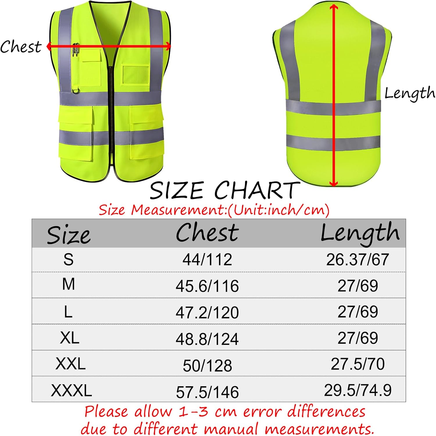 Chaleco de seguridad con logotipo personalizado para hombre, chaleco de trabajo protector de alta visibilidad con reflectante