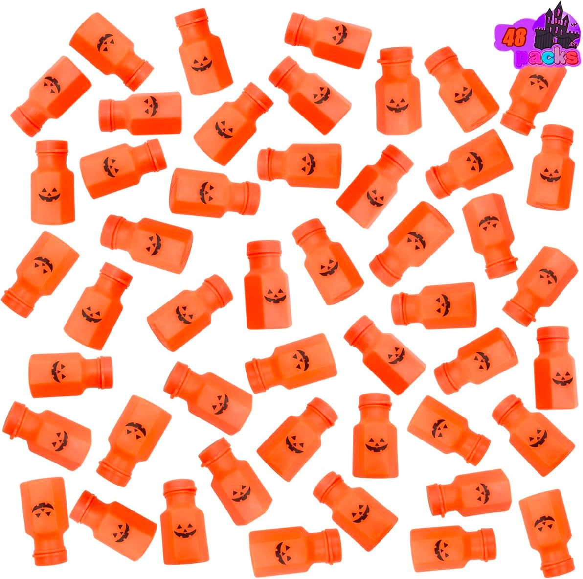 48 varitas de burbujas de Halloween a granel para niños, recuerdos de fiesta de Halloween, uso de actividades al aire libre e interiores (Halloween)