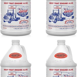 Lucas Oil 10002 Pure Petroleum Heavy Duty Estabilizador de aceite multiusos 1 galón 4 paquetes Lucas Oil 10002 Pure Petroleum Heavy Duty Estabilizador de aceite multiusos 1 galón 4 paquetes