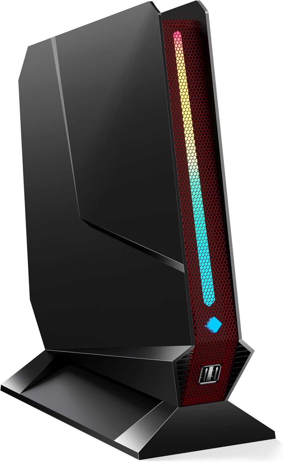 Mini PC para juegos Core i9-9880H  GTX1650 4G, 32GB DDR4, 1TB PCIe4.0 SSD, luces RGB, WiFi6EBT5.31.0G LAN2xHDMI1xUSB-C 4K 60Hz Win11 Pro Mini