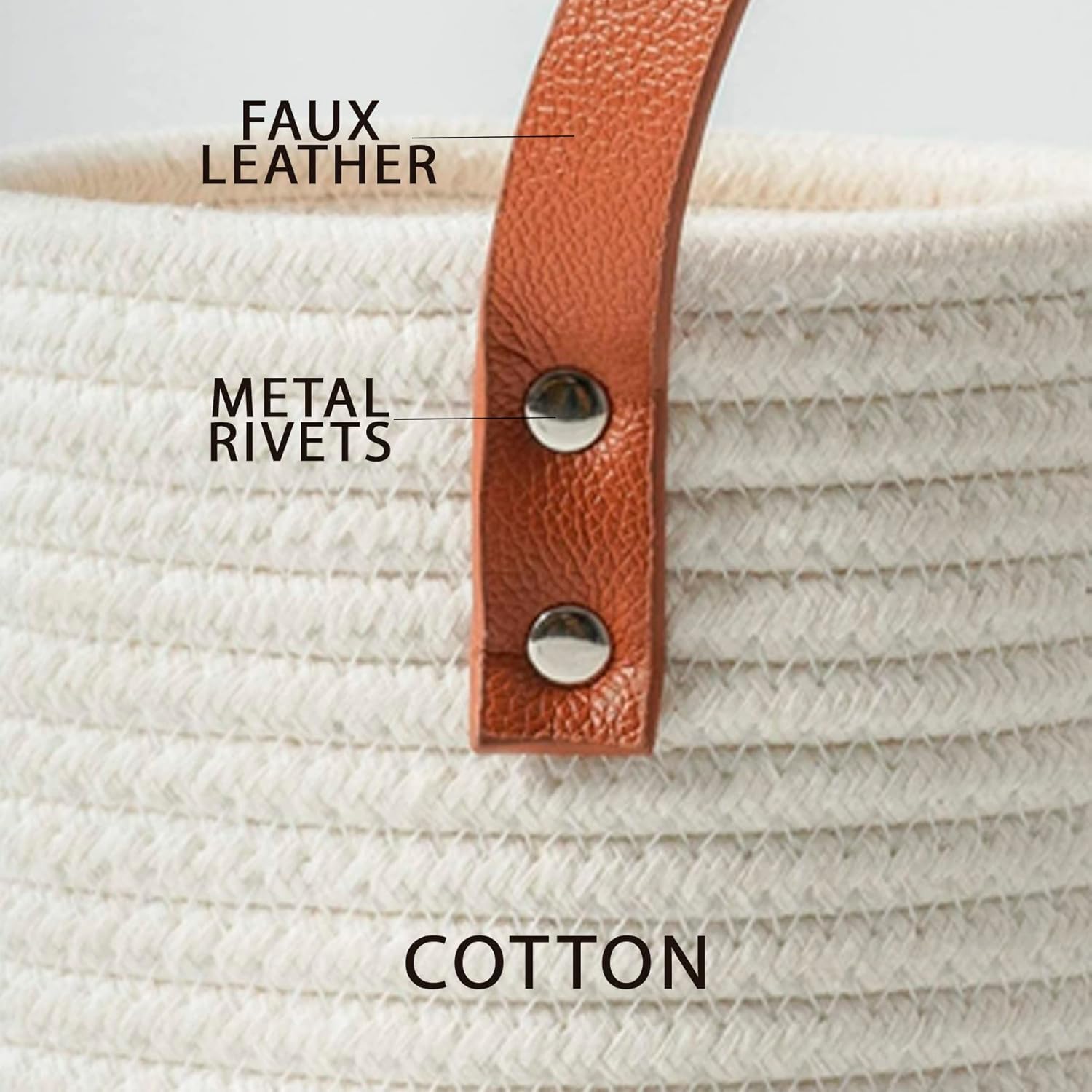 VMS – Paquete de 3 cestas colgantes de cuerda de yute para colgar en la pared para organizar, cesta colgante de pared, cesta de almacenamiento