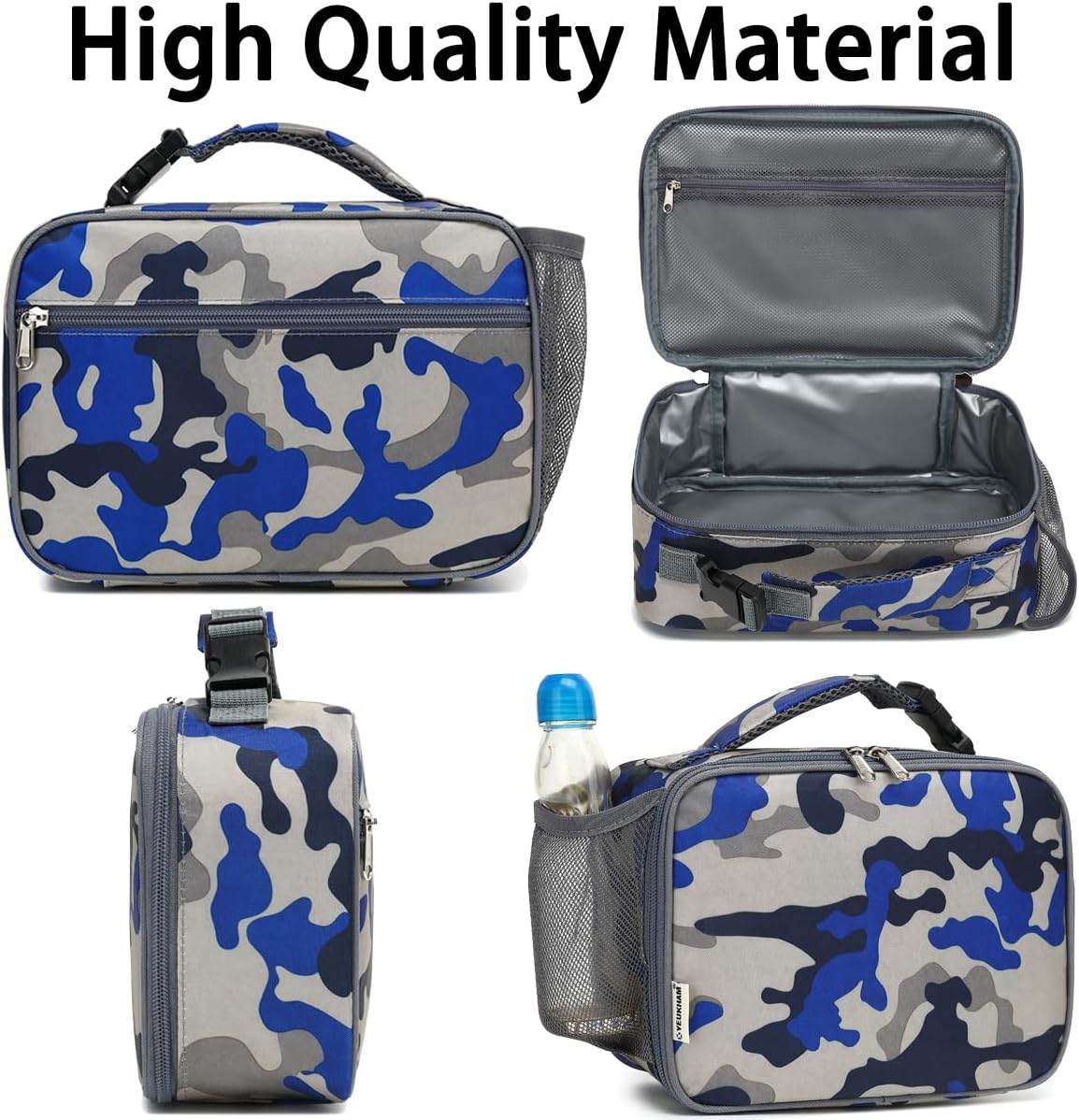 Lonchera térmica reutilizable para la escuela, térmicas, duraderas, congelables, para niños, niñas, hombres y mujeres, kit de lonchera portátil