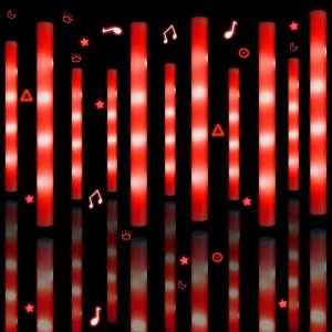 Varillas luminosas LED a granel, 100 varillas gigantes de espuma de 18.9 pulgadas, suministros de fiesta que brillan en la oscuridad para fiesta de Varillas luminosas LED a granel, 100 varillas gigantes de espuma de 18.9 pulgadas, suministros de fiesta que brillan en la oscuridad para fiesta de