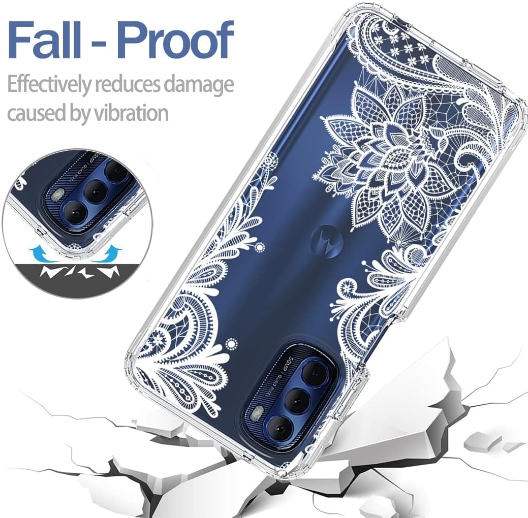 Tothedu XT2211 – Funda para Moto G Stylus 2022 4G, funda con protector de pantalla de vidrio templado, funda protectora de cuerpo completo con