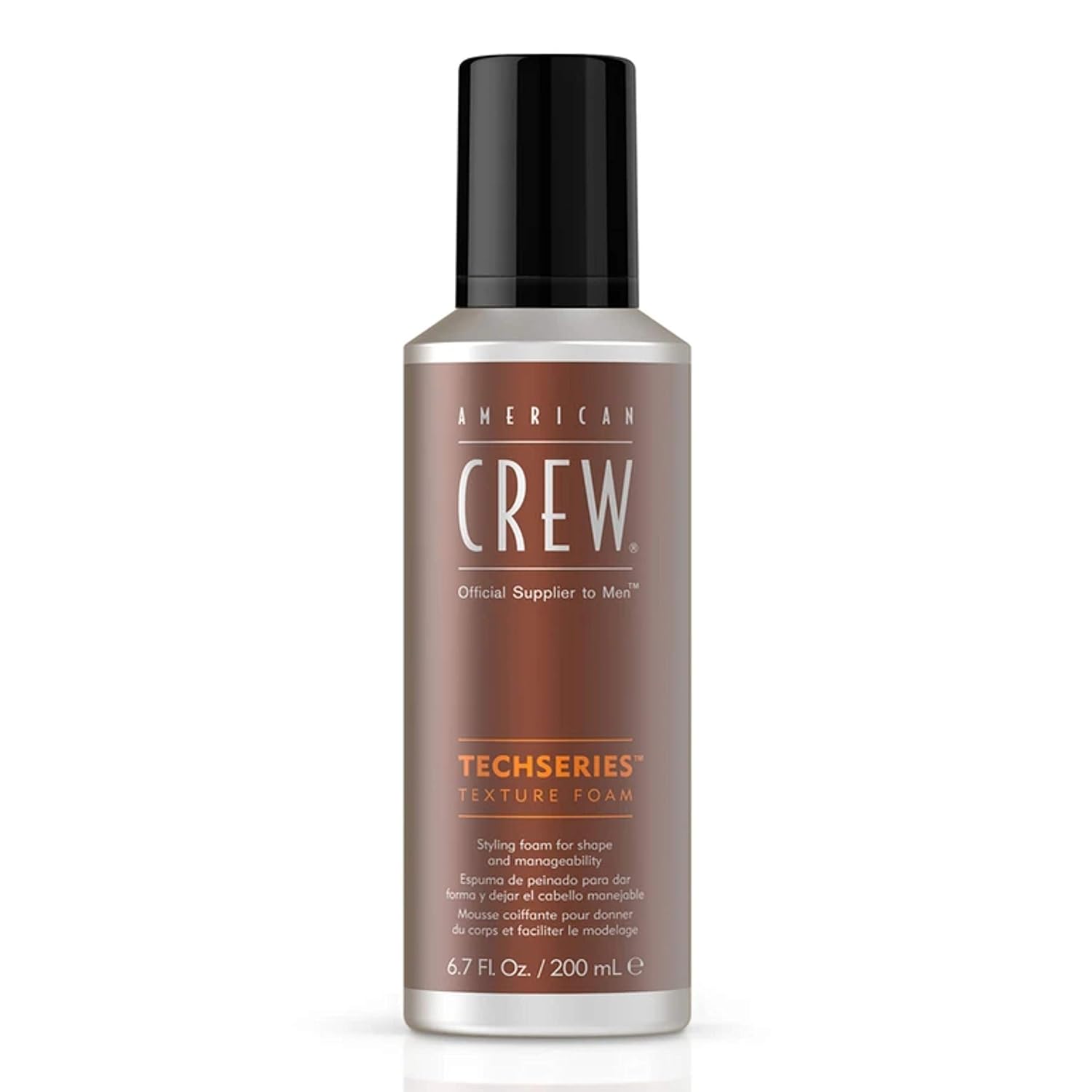 American Crew Techseries de espuma para textura de cabello para hombres, como gel para el cabello, 6.7 onzas líquidas