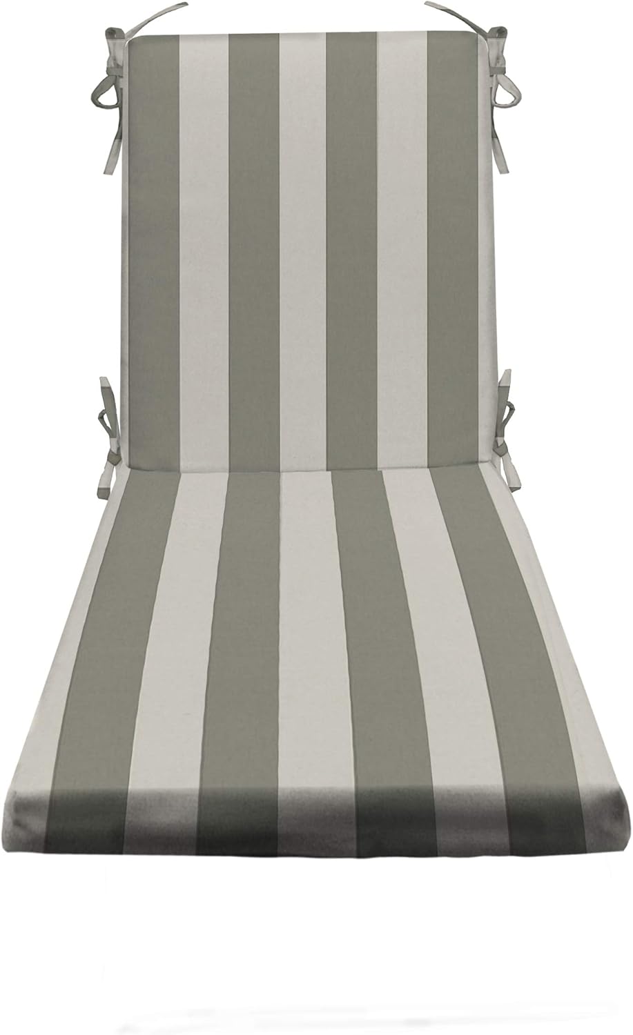 RSH Décor Cojín de espuma para asiento de tumbona para interiores y exteriores, tela de poliéster para todo tipo de clima, 72 pulgadas de largo x 21