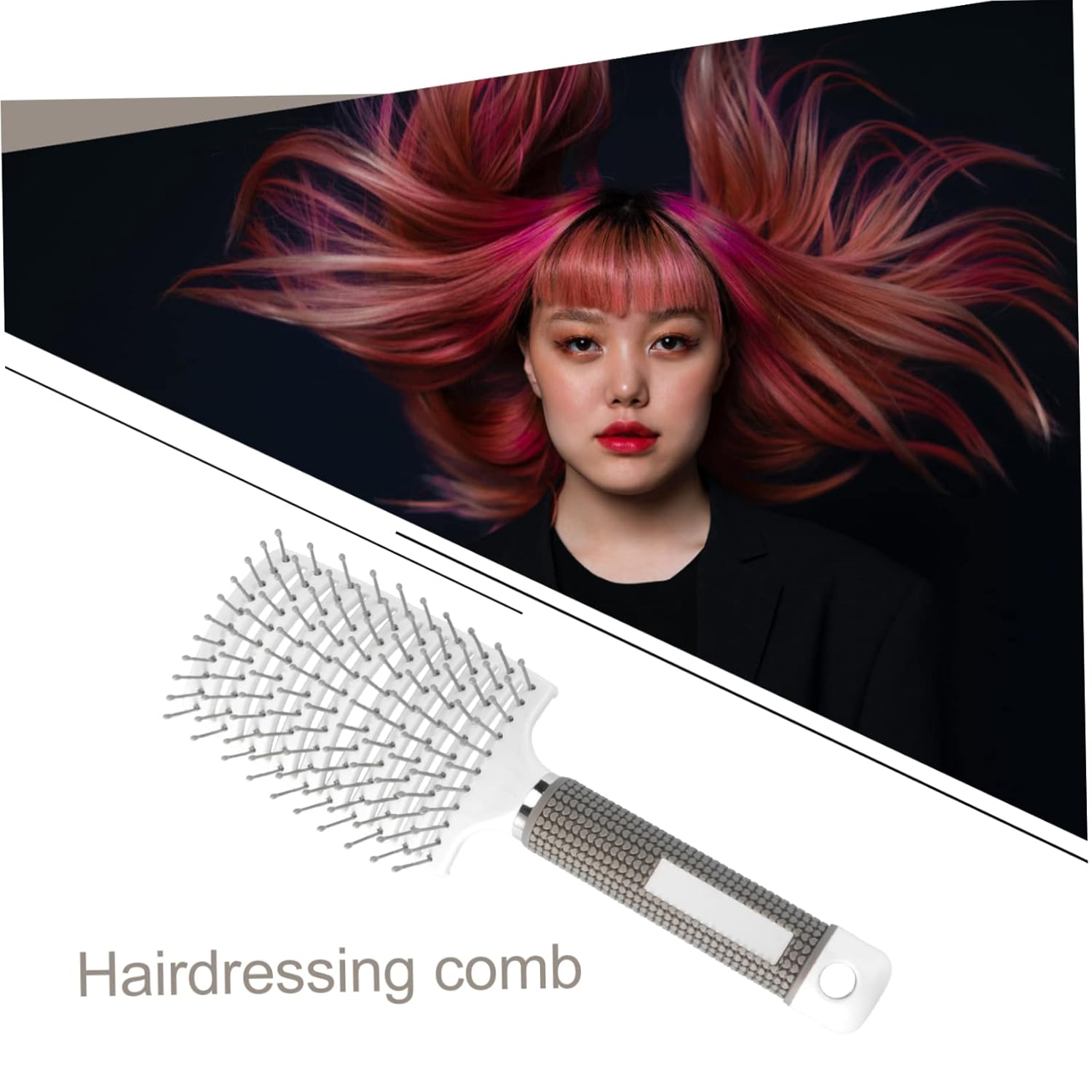 Peine de plástico para el cabello de aire caliente, peine de peinado, cepillo de pelo rizado, secador de pelo, cepillo para el pelo, peine para el