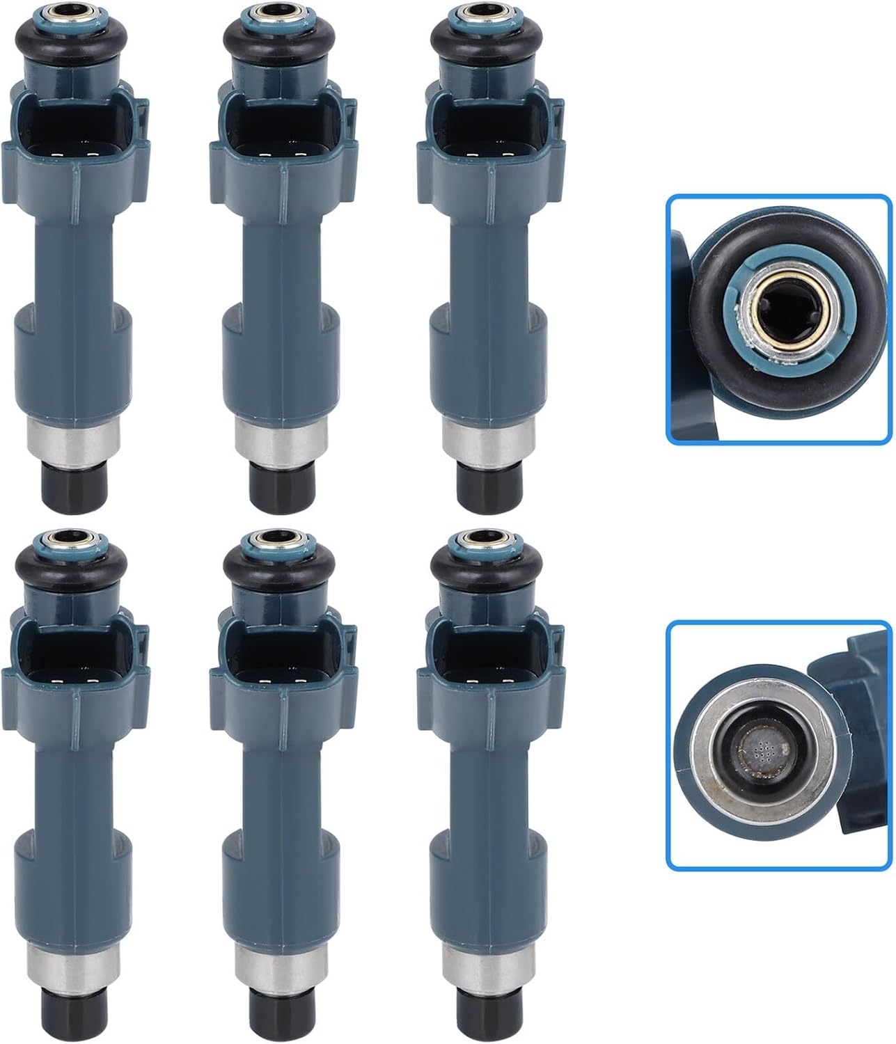 6 inyectores de combustible SCITOO de 12 agujeros aptos para Toyota Tacoma 2007  Toyota Tundra 2007  para Toyota Tacoma 2008para Toyota Tundra