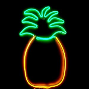 Cuerda de luz LED de neón de piña de 24 pulgadas Cuerda de luz LED de neón de piña de 24 pulgadas