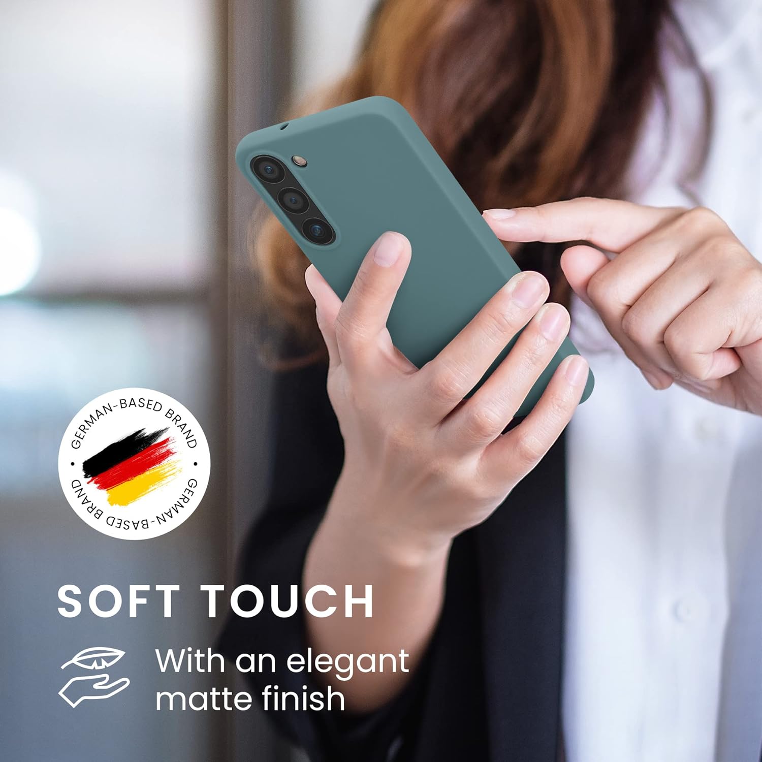 kwmobile Funda compatible con Samsung Galaxy S23 – Funda protectora de silicona TPU suave y delgada – Arctic Night