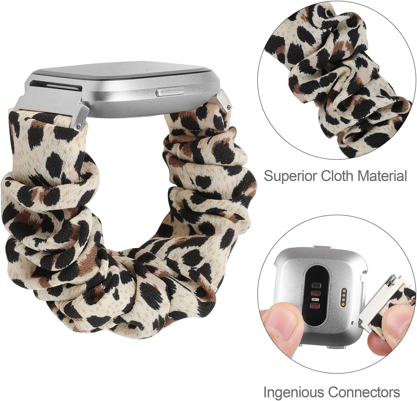 TOYOUTHS – Bandas elásticas para Fitbit VersaVersa 2Versa Lite, edición especial para mujeres, niñas, elásticas, de tela, estampadas, de repuesto,