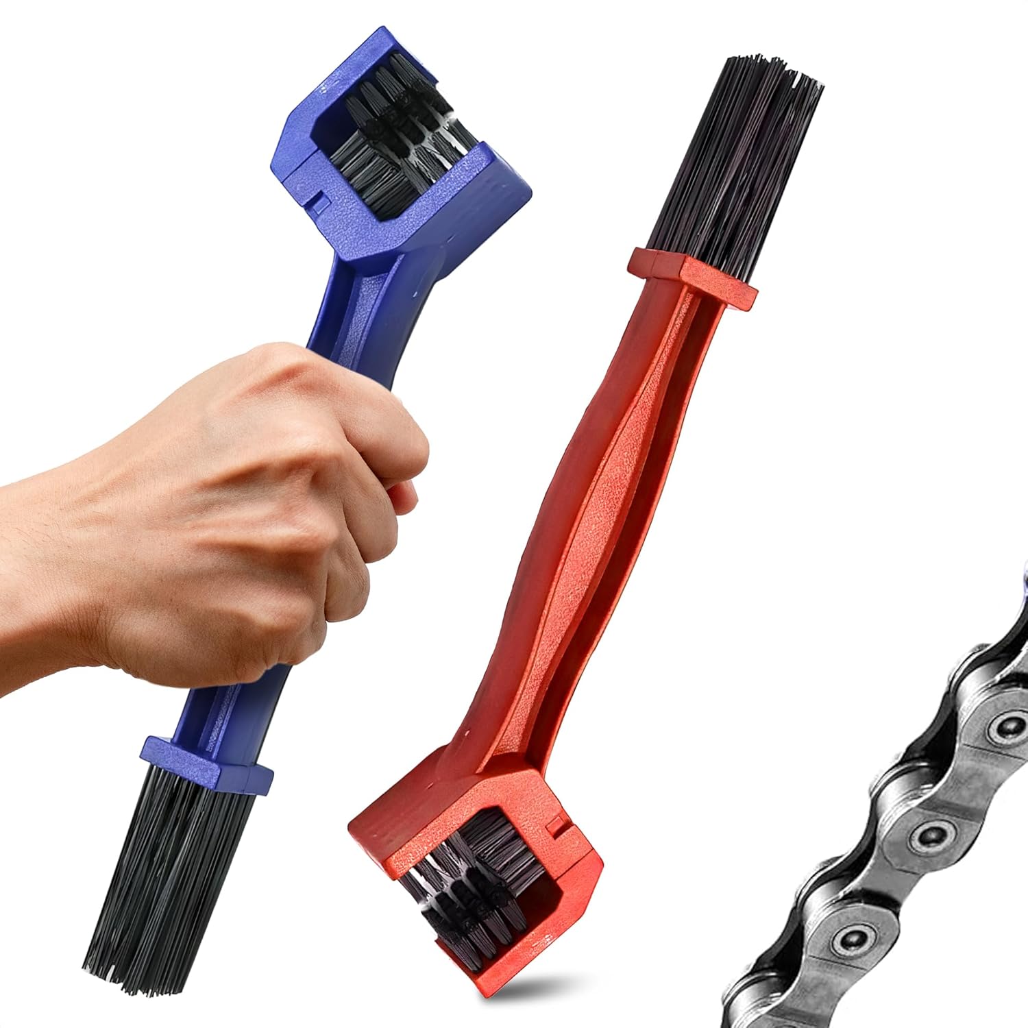 Limpiador de cadena de bicicleta, accesorios de motocicleta, 2 unidades de desengrasante de cadena de bicicleta para kit de herramientas de