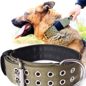 Collar de perro para perros grandes, collares tácticos de 2 pulgadas de ancho con asa para perros de raza extragrande, camuflaje militar, Collar de perro para perros grandes, collares tácticos de 2 pulgadas de ancho con asa para perros de raza extragrande, camuflaje militar,