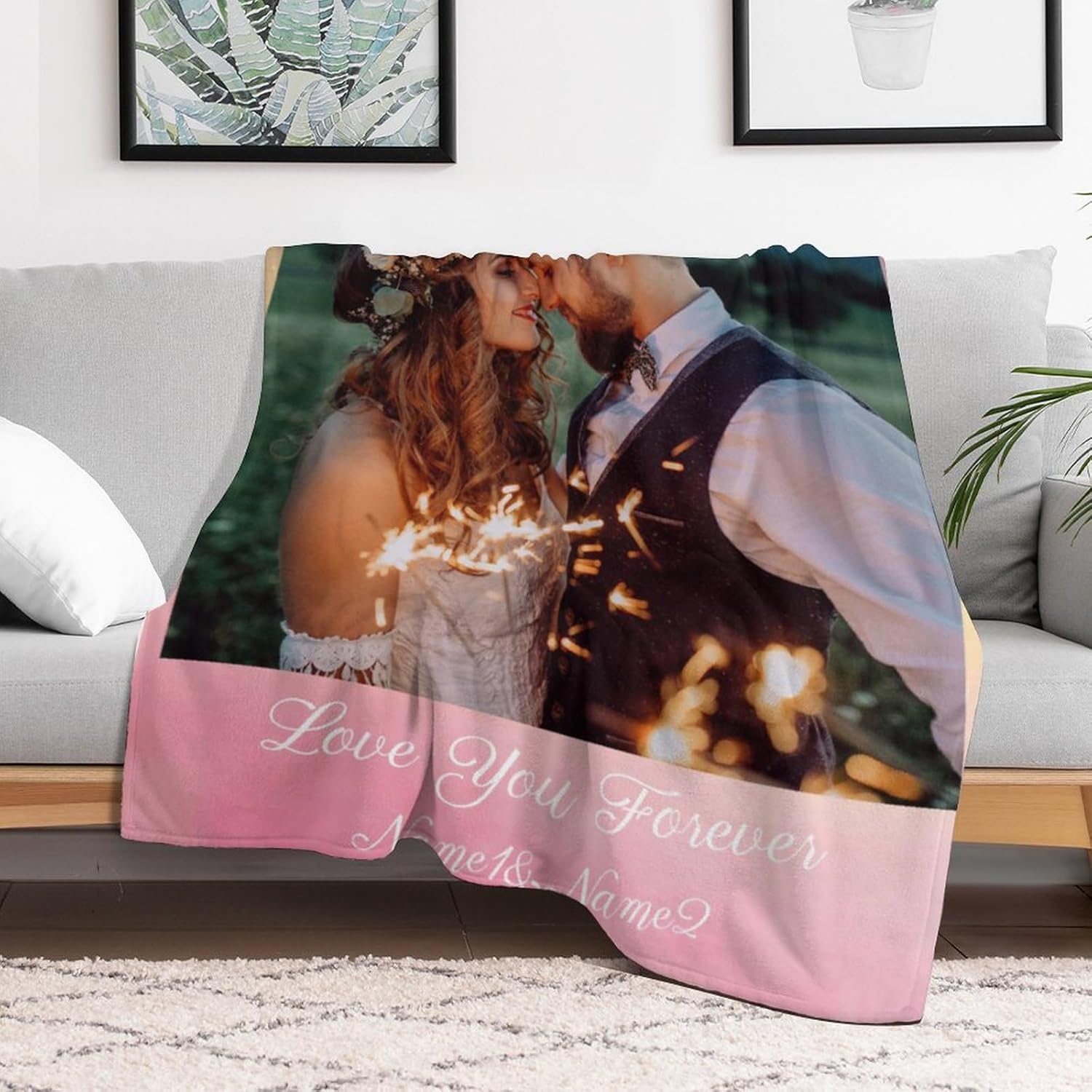 Manta personalizada para parejas, regalos con texto fotográfico, manta personalizada con imagen conmemorativa para novia, novio, marido, esposa,