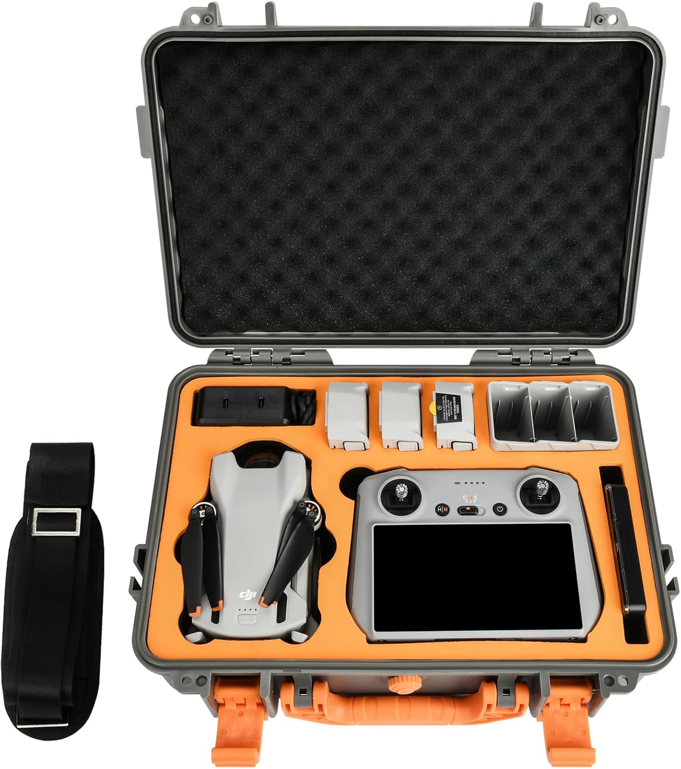 LOTOCASE Mini 3 ProMini 3 Funda de transporte resistente al agua para DJI Mini 3 ProMini 3 Drone Fly More Combo Accesorios (correa para el cuello