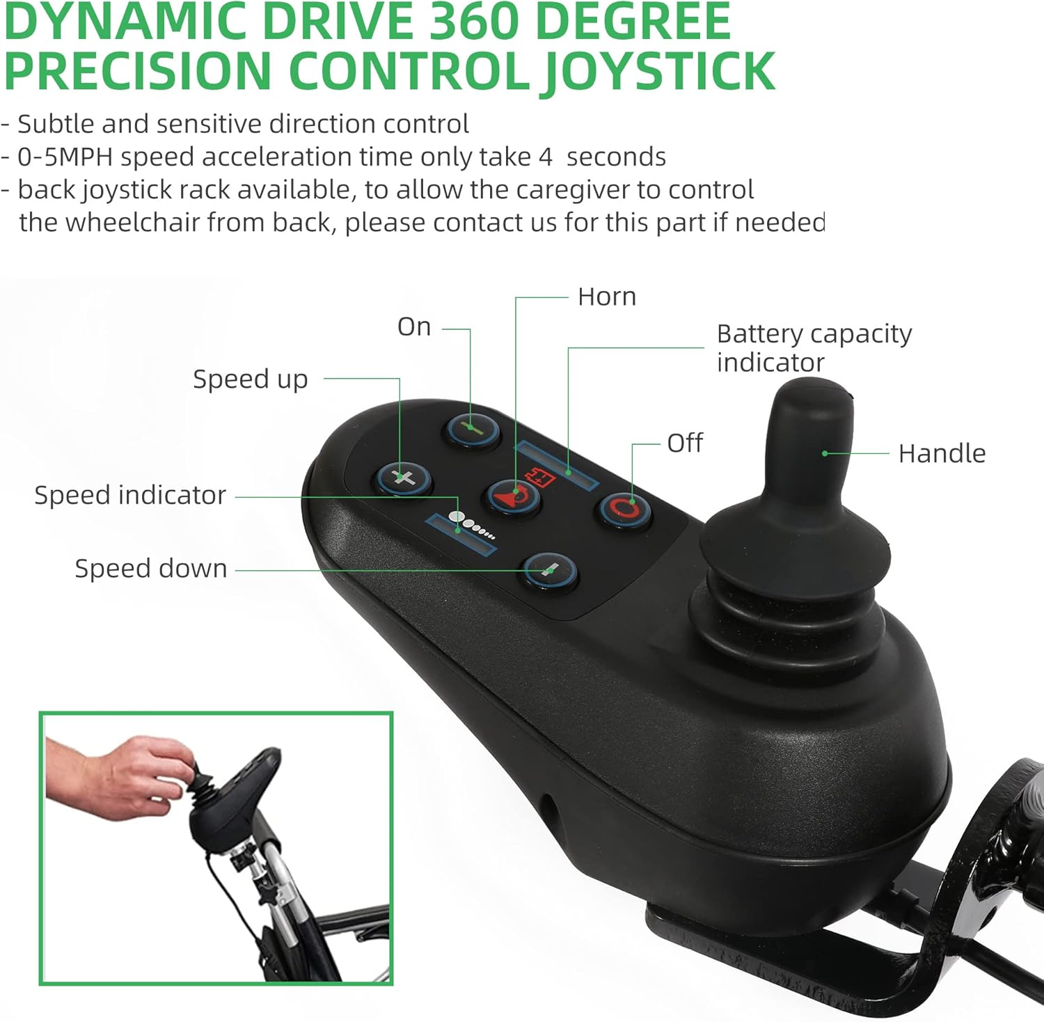 JBH Sillas de ruedas plegables de fibra de carbono súper ligeras de 39 libras, Silla de ruedas motorizada compacta, Silla de ruedas plegable
