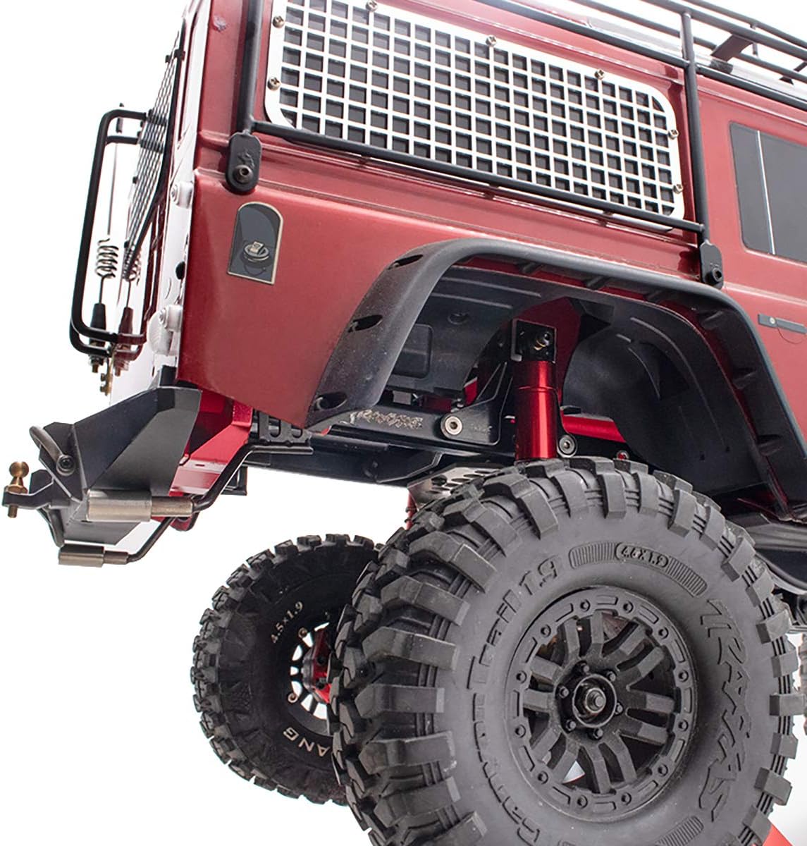 Carreras 110th RC Crawler Piezas Del Cuerpo Del Coche Tubos De Escape De Metal Para RC Car TRX4 TRX-4,Actualizaciones Piezas Accesorios