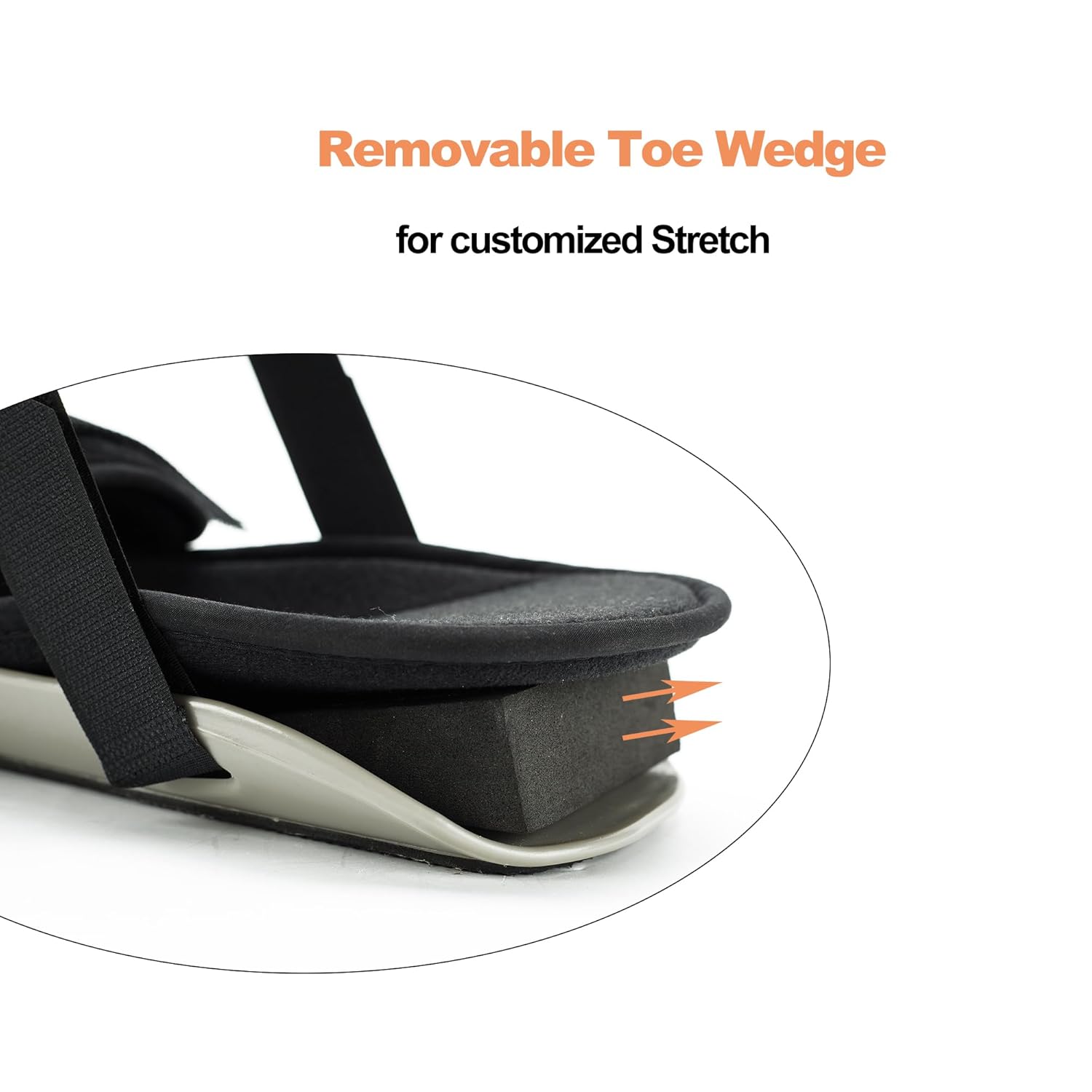Férula nocturna para fascitis plantar, soporte ajustable para piernas que se adapta al pie derecho o izquierdo para estiramiento de fascia, tendón y