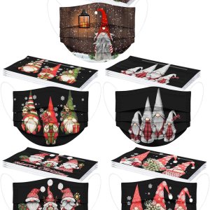 50 mascarillas desechables de Navidad para adultos, 3 capas, transpirables, protectoras, desechables, con diseño de ciervo de Papá Noel 50 mascarillas desechables de Navidad para adultos, 3 capas, transpirables, protectoras, desechables, con diseño de ciervo de Papá Noel