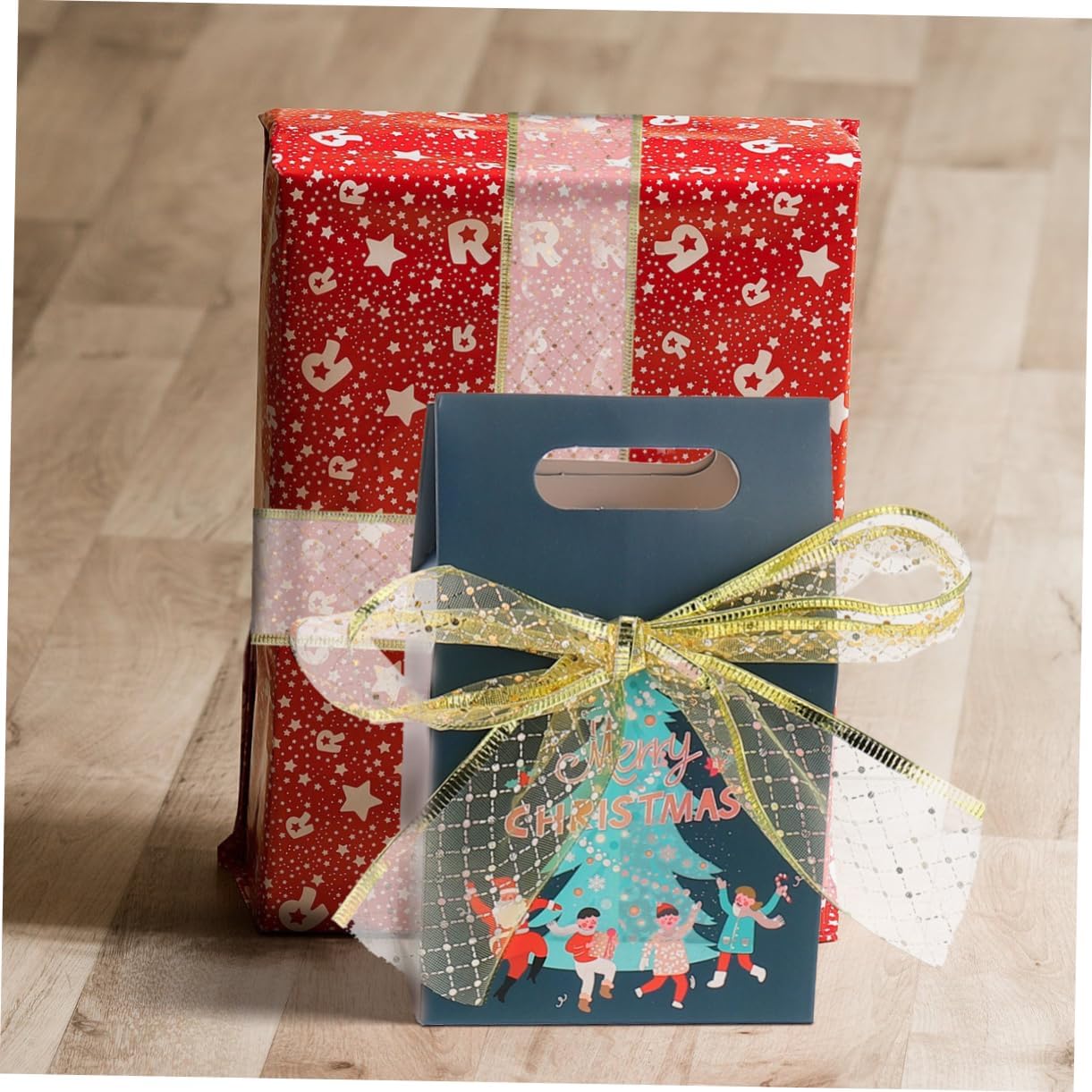 LALAFINA 6 cintas de Navidad anchas para manualidades, cinta de árbol de Navidad, cinta de envoltura de Navidad, relleno de calcetines, cinta de