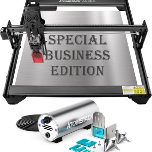 ATOMSTACK Grabador láser comercial A5 Pro y asistencia de aire F30, cortador láser de potencia de salida de 5 W, grabadora láser láser bomba de ATOMSTACK Grabador láser comercial A5 Pro y asistencia de aire F30, cortador láser de potencia de salida de 5 W, grabadora láser láser bomba de