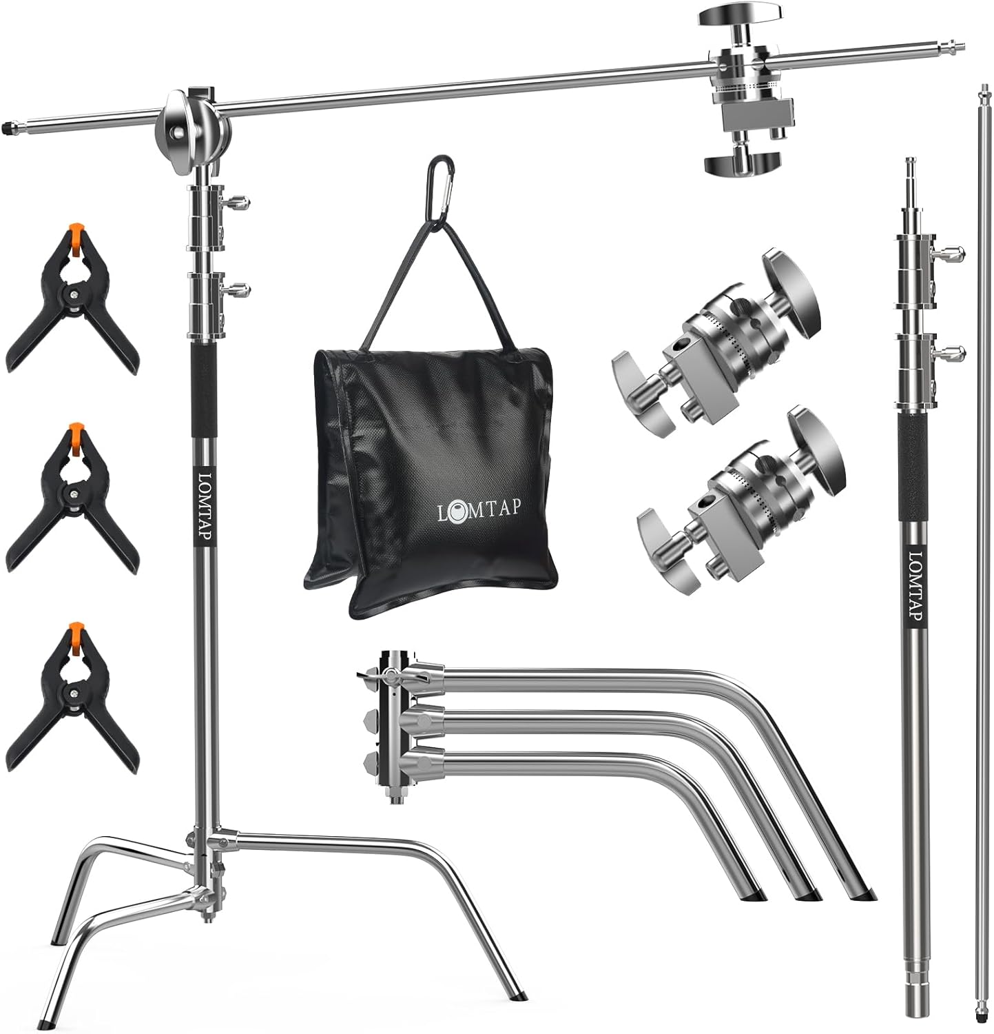 LOMTAP Soporte de luz C para fotografĂa resistente 108 pies 1299in soporte de metal ajustable para siglo de 41 pies 504in brazo de brazo de LOMTAP Soporte de luz C para fotografĂa resistente 108 pies 1299in soporte de metal ajustable para siglo de 41 pies 504in brazo de brazo de