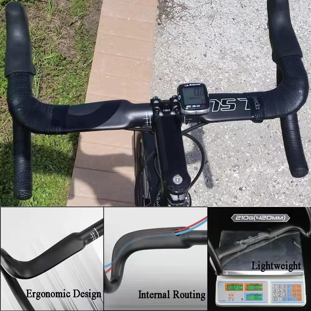 Manillar RXL SL de carbono para bicicleta de carretera, 3.18 cm, 40 cm, 42 cm, 44 cm (31,8 mm, barra curva para manillas de bicicleta, de 400, 420 y