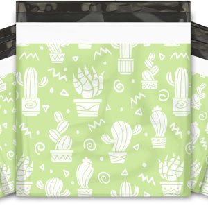 Sobres de polietileno de diseño de cactus verdes de 18 x 18 pulgadas (25) sobres de envío cúbicos grandes, bolsas impresas de primera calidad Sobres de polietileno de diseño de cactus verdes de 18 x 18 pulgadas (25) sobres de envío cúbicos grandes, bolsas impresas de primera calidad