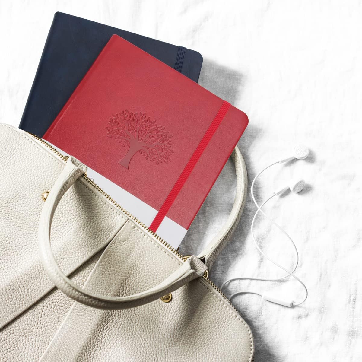 WERTIOO Cuadernos de cuero de tapa dura, cuaderno de escritura clásica A5, 160 páginas, 3.53 ozm, papel grueso, regalo de negocios para hombres y