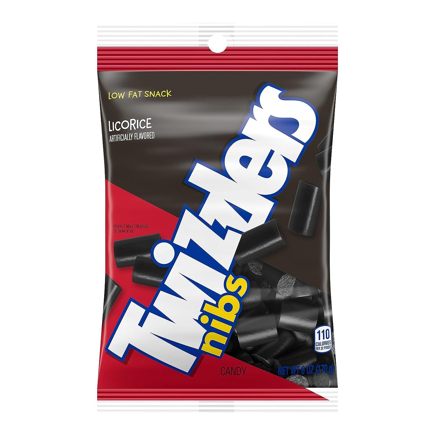 Twizzlers Nibs – Caramelos masticables con sabor a regaliz  Bocadillo bajo en grasa  Bolsas de 6 onzas  Paquete de 3  Diversión para comer y