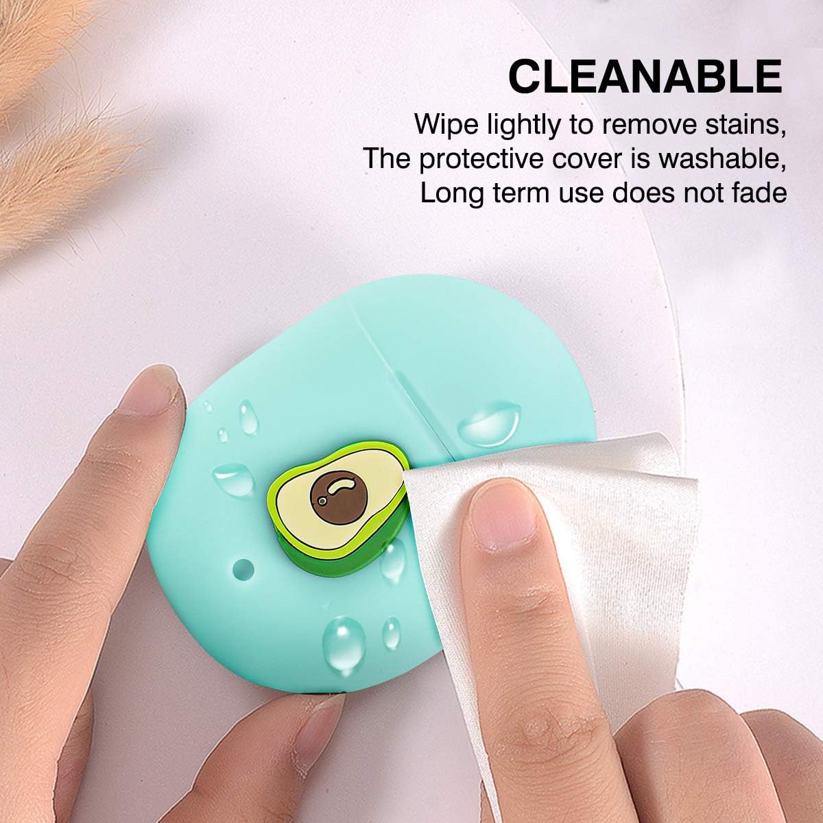 Funda compatible con Google Pixel Buds 2 (2020), bonita funda protectora divertida 3D de silicona suave a prueba de golpes con hebilla de anillo,