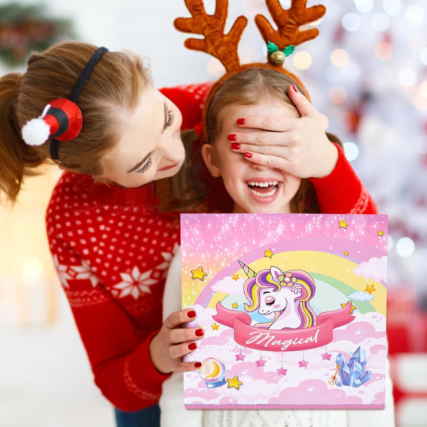 Calendario de Adviento 2023 para niñas, calendario de Adviento de unicornio 2023 para niños, calendario de Adviento de princesa 2023, joyería,