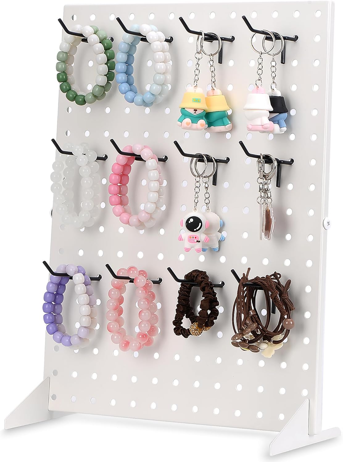 Soporte de exhibición de tablero de clavijas para ferias y ferias de manualidades, exhibición de tienda de metal para vender accesorios, aretes,