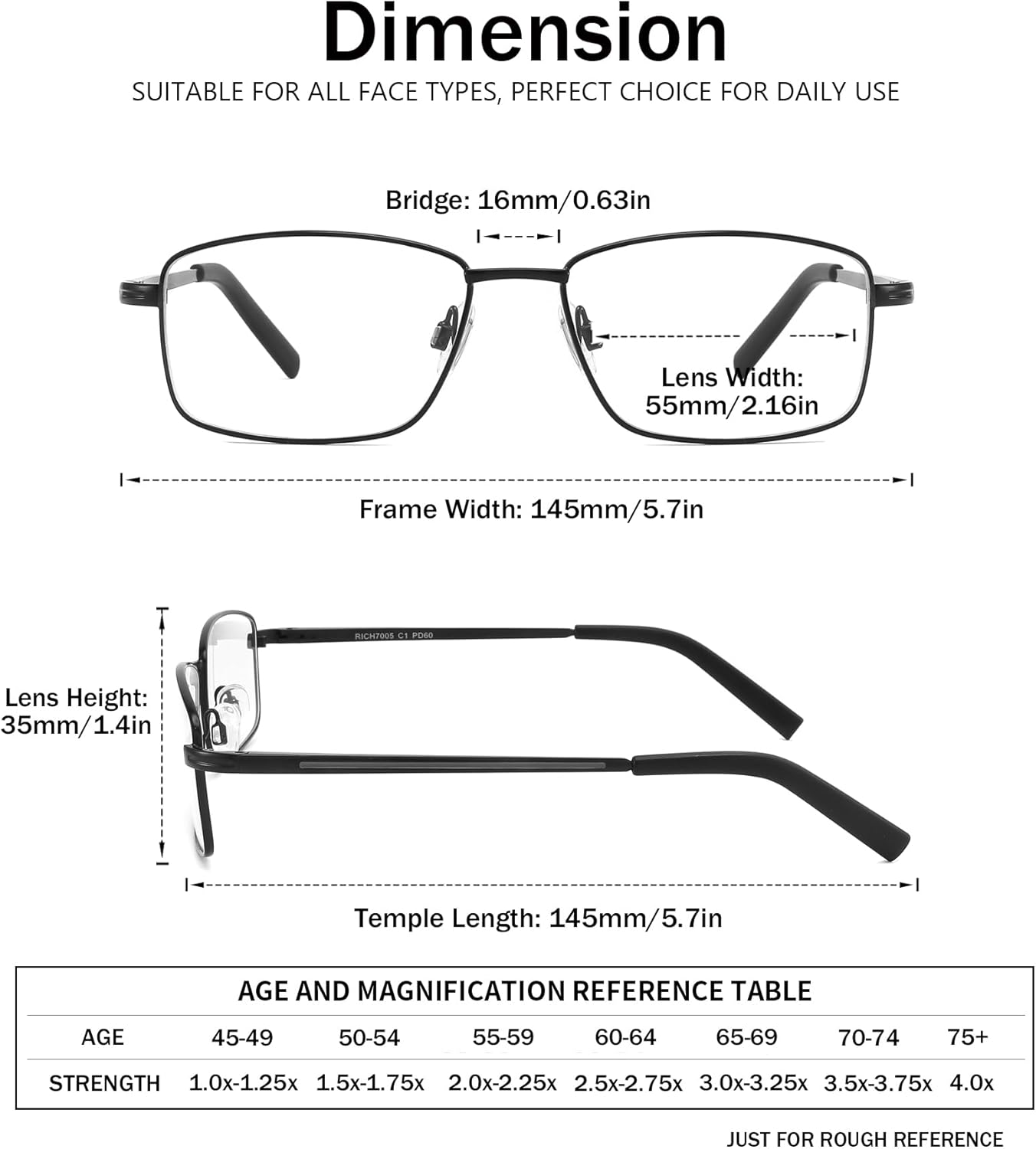 mrbobmslee 4 Pack Reading Glasses for Men, Computer Readers with Spring Hinge, Anti UV RayEye StrainGlare
