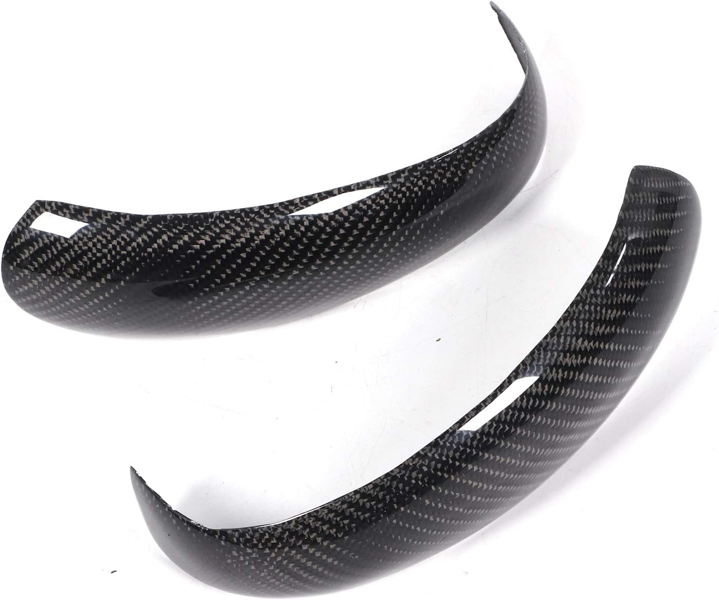 Fydun Cubierta de espejo retrovisor interior automotriz Add-On Fit para Cayman 997 911 987 2pcs fibra de carbono