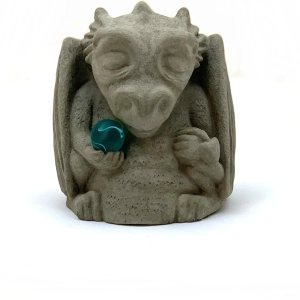 Dragón de Buda meditador con esfera zen piedra sólida y duradera. Perfecto para el hogar, jardín o regalo. Sellado para uso en exteriores. Hecho a Dragón de Buda meditador con esfera zen piedra sólida y duradera. Perfecto para el hogar, jardín o regalo. Sellado para uso en exteriores. Hecho a