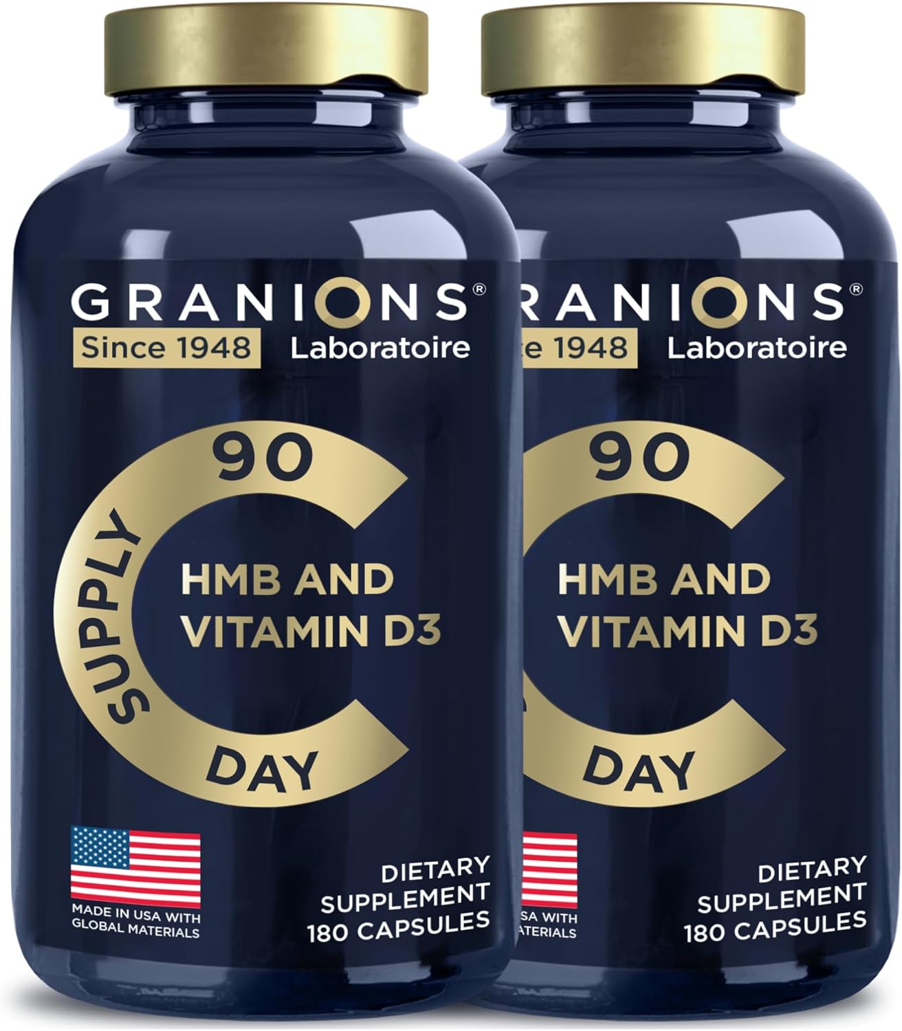 Suplemento de HMB y vitamina D3  Recuperación muscular, beta hidroxi butirato preentrenamiento muscular, ganador de masa  1000 mg HMB suplementos