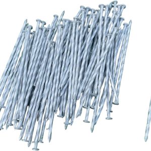 Sandbaggy Landsacpe galvanizado de 6 pulgadas, clavos de paisaje en espiral, acero de calibre 7, ideales para suelos rocosos duros, también ideales Sandbaggy Landsacpe galvanizado de 6 pulgadas, clavos de paisaje en espiral, acero de calibre 7, ideales para suelos rocosos duros, también ideales