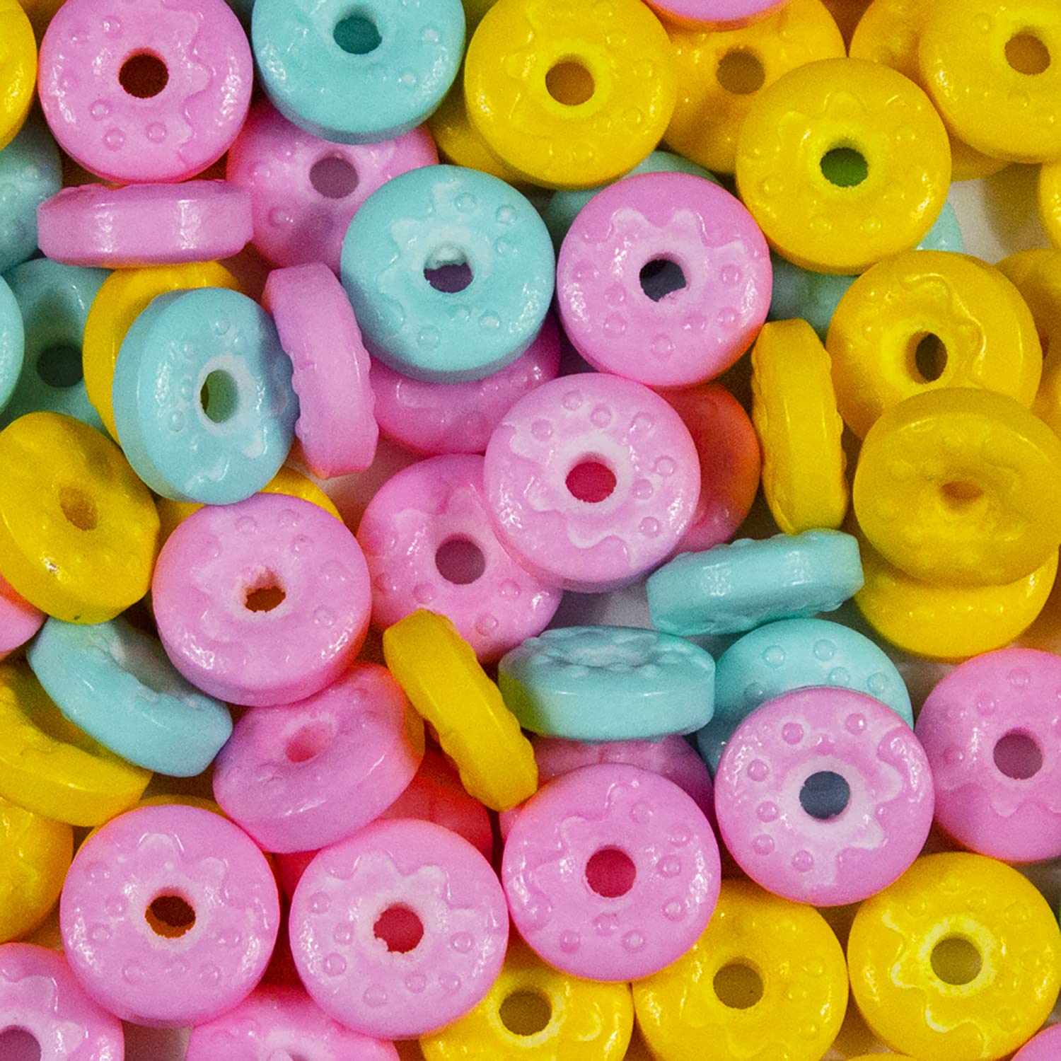 BAKELL Krazy Sprinkles – Gránulos comestibles 100% de grado alimenticio en forma de dona, sin gluten, sin nueces, para pasteles, paletas, brownies y