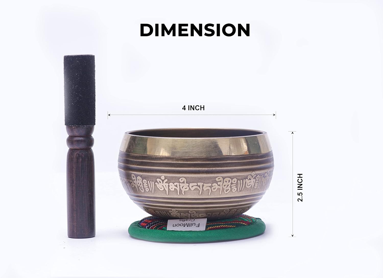 Full Moon Craft – Juego de cuencos tibetanos en espiral para yoga, meditación, atención plena, fácil de aprender y mejor para regalo