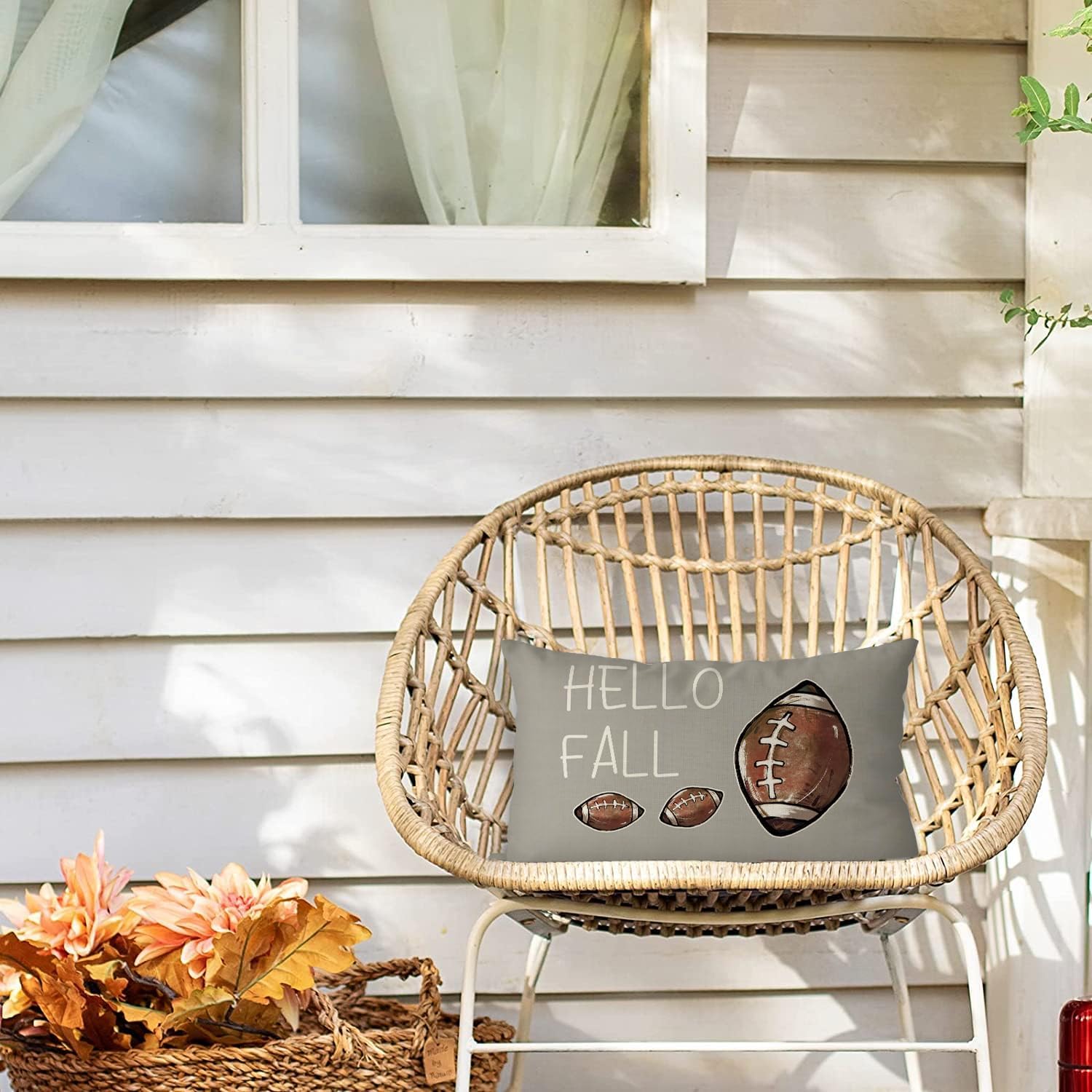 GAGEC Juego de 4 fundas de almohada de otoño de 20 x 12 pulgadas, diseño de calabaza, hojas de arce, decoración del hogar, sofá, dormitorio,