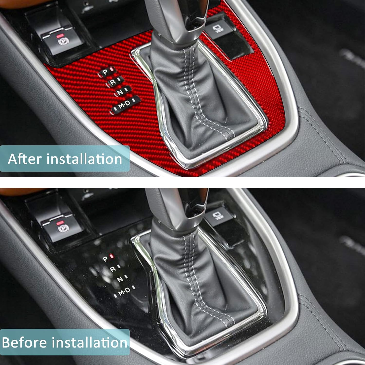 Compatible con la caja de cambios de engranajes, marco de protección de fibra de carbono, accesorios interiores decoración para Subaru Outback