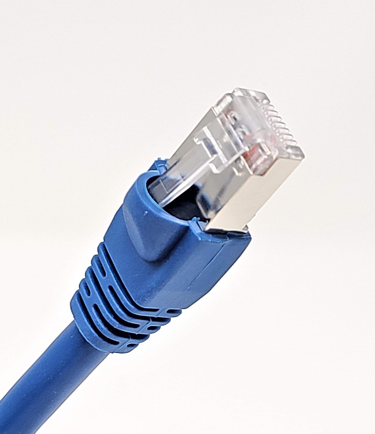 Cable de conexión CAT 6A 10G blindado (STP) de 100 pies, color azul