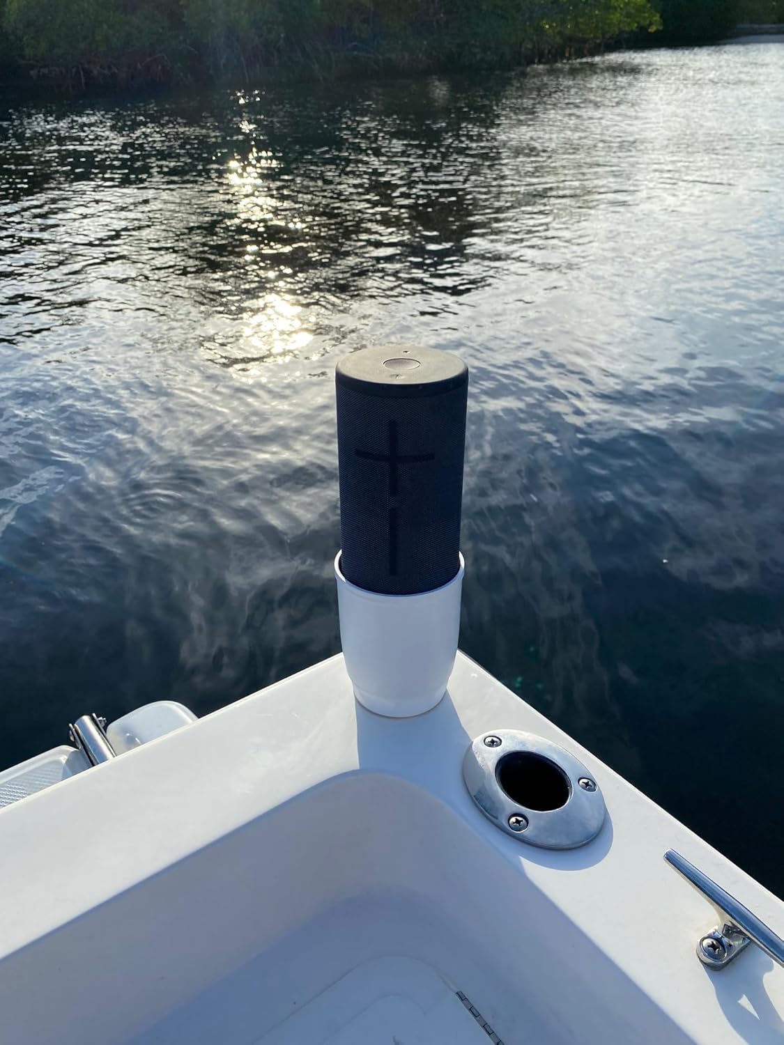 E-Sea Cup Original-(Blanco). Soporte para tazas montado con succión resistente. Perfecto para barcos, tablas de remo y mucho más